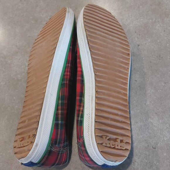 KEDS Women's Quad Red Stewart Plaid Slip On Sneakers - Red/Green/White - Size 8M - Picture 13 of 13